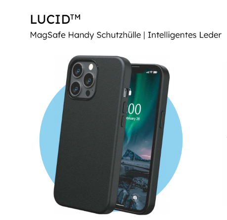 LUCID | MagSafe Handy Schutzhülle | Intelligentes Leder