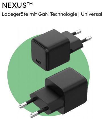 NEXUS | Ladegeräte mit GaN Technologie | Universal Kompatibilität