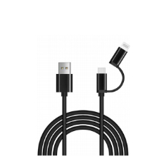 alkaya. | Speed Flex | 2 in 1 Datenkabel | Hochglanz | Universal Kompatibilität
